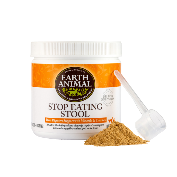 Earth Animal Stop Eating Stool Supplement for Dogs & Cats