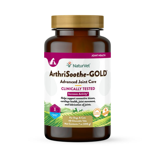 NaturVet Arthrisoothe-Gold Advanced Care Level 3 Chewable Tablets for Dogs