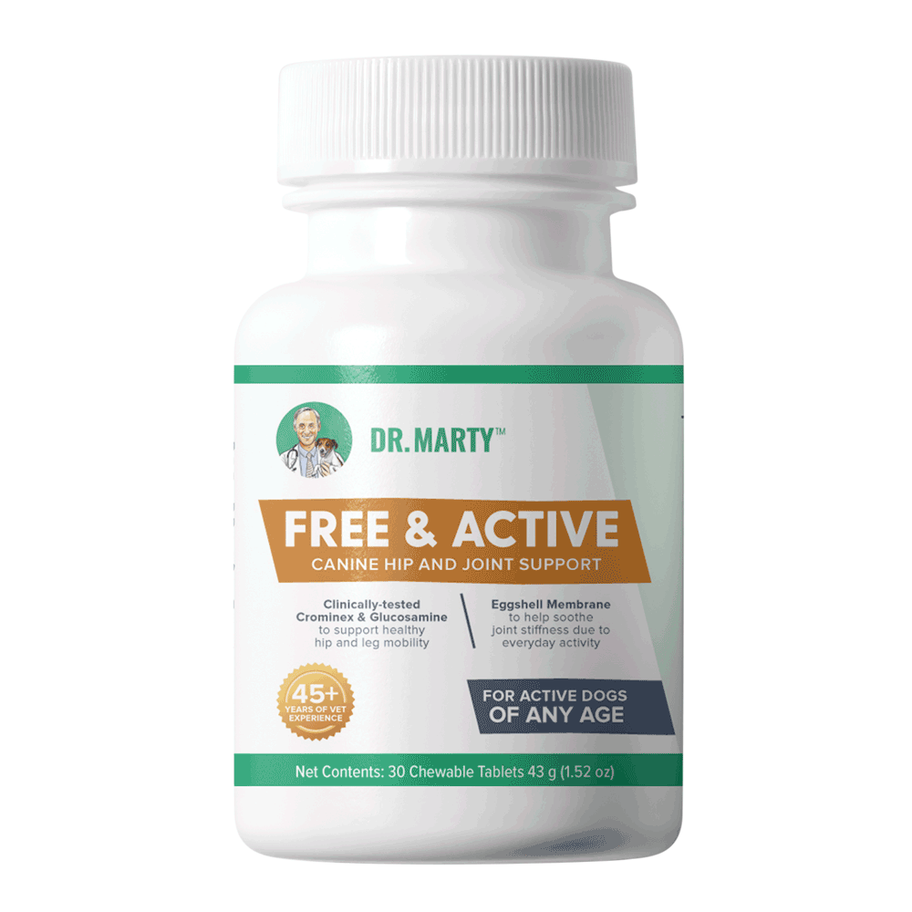 Dr. Marty Free & Active Hip & Joint Support Chewable Dog Supplement