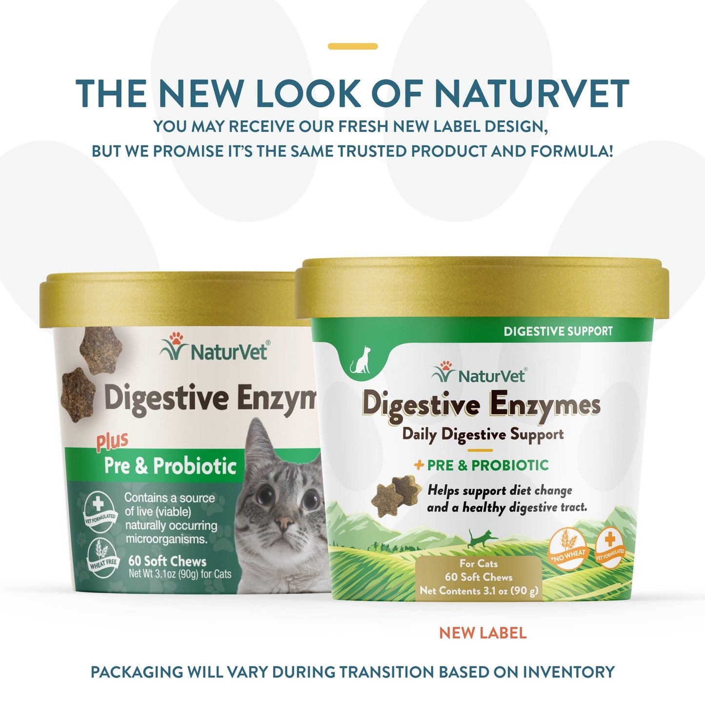 NaturVet Digestive Enzyme Soft Chews for Cats