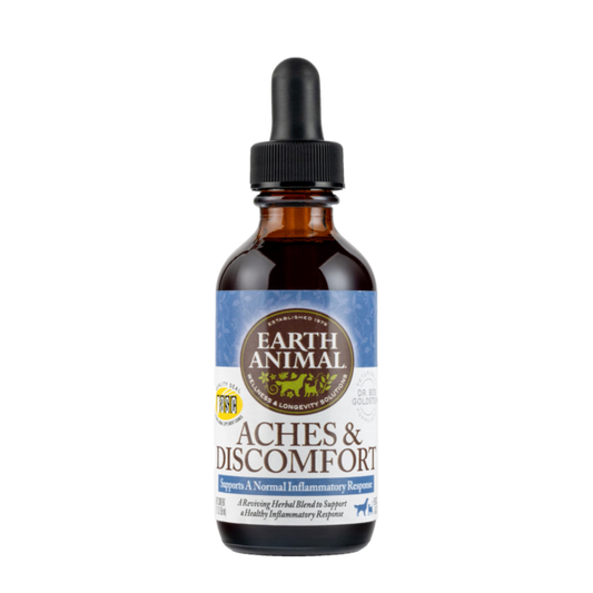 Earth Animal Aches & Discomfort Organic Herbal Remedy for Cats and Dogs