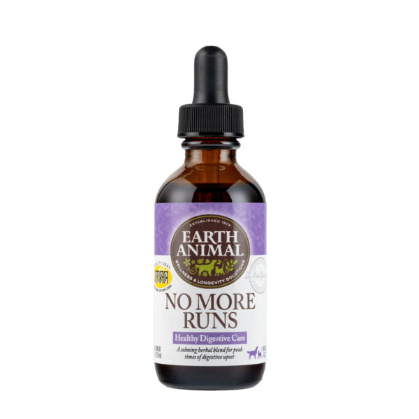Earth Animal No More Runs Digestive Herbal Supplement for Dogs & Cats