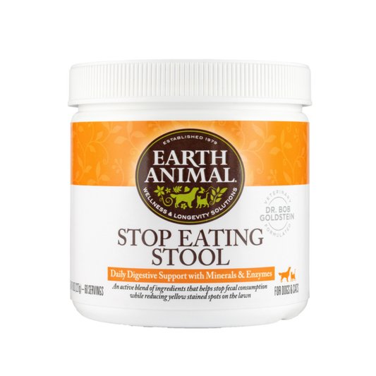 Earth Animal Stop Eating Stool Supplement for Dogs & Cats