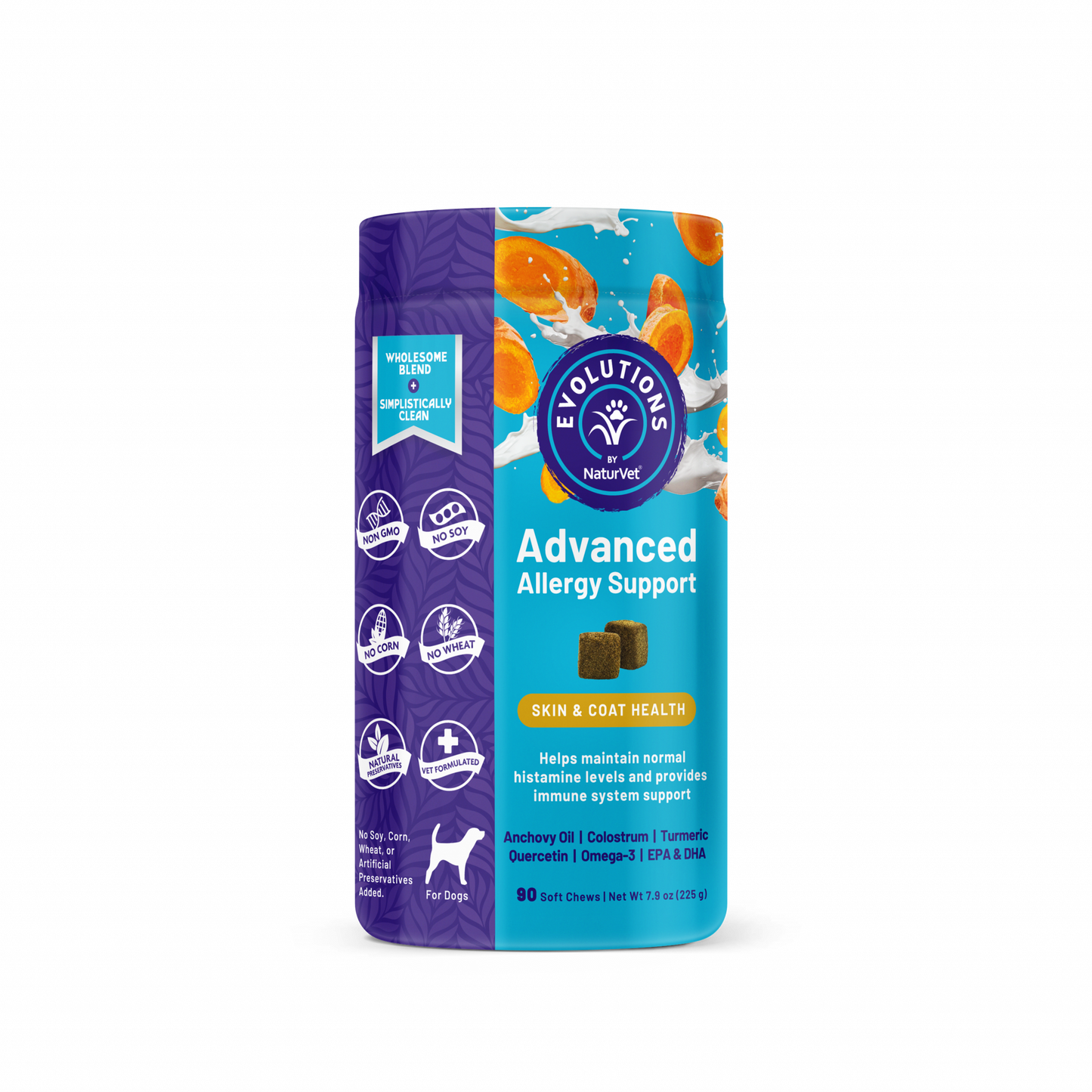 NaturVet Evolutions Advanced Allergy Support Soft Chews for Dogs